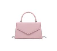 JFY Top Handle Pu Clutch Bag (Pink)