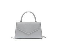 JFY Top Handle Pu Clutch Bag (Silver)