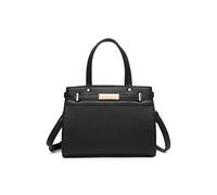 JFY Top Zip Closure Mini Tote Bag/Grab Bag (Black)