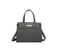 JFY Top Zip Closure Mini Tote Bag/Grab Bag (Dark Grey)