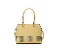 Jfy Top Zip Studs Glitter Tote Bag In Yellow Yellow One Size