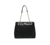 JFY Top Zipped Diamond Pattern Tote Bag