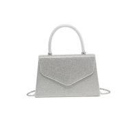 JFY Trapeze Shape Top Handle Single Side Diamante Clutch Bag