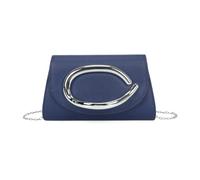JFY Trapezoid Metal Hardware Pu Clutch Bag
