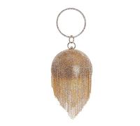 Jfy Tussles Ball Shape Clutch Bag In Rose Gold Rose Gold