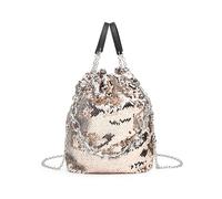 JFY Versatile 3-Way Sequin Bucket Bag (Rose Gold)