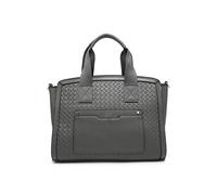 JFY Weaving Pattern Top Zipped Tote Bag (Dark Grey)
