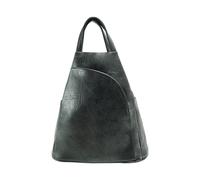 JFY Women's 2 Exterior Zippered Pockets Backpack With Handle in Dark Grey JFY Dark Grey