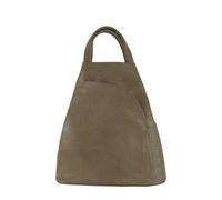 JFY Women's 2 Exterior Zippered Pockets Backpack With Handle in Khaki