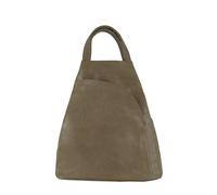 JFY Women's 2 Exterior Zippered Pockets Backpack With Handle in Khaki JFY Khaki