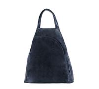 JFY Women's 2 Exterior Zippered Pockets Backpack With Handle in Navy JFY Navy