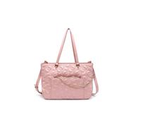 JFY Women's 2 In 1 Set Of Small Purse & Matching Zip Top Tote Bag in Pink