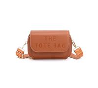 JFY Women's 2 Separate Top Zipped Sections Cross Body Bag in Brown