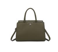 JFY Women's 3 Compartments Two Handles Zip Top Tote Bag in Green JFY Green