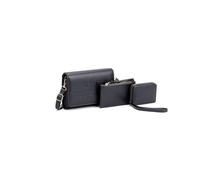 JFY Women's 3 In 1 Crossbody Handbag Set With Purse & Pouch in Black JFY Black One Size