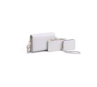 JFY Women's 3 In 1 Crossbody Handbag Set With Purse & Pouch in White JFY White One Size