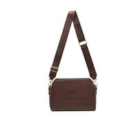 JFY Women's 3 Zip Top Compartments Canvas Strap Cross Body Bag in Chocolate JFY Chocolate One Size