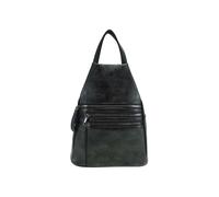 JFY Women's 4 Exterior Zippered Pockets Backpack With Handle in Black JFY Black