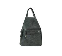JFY Women's 4 Exterior Zippered Pockets Backpack With Handle in Dark Grey