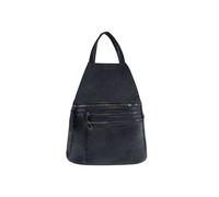 JFY Women's 4 Exterior Zippered Pockets Backpack With Handle in Navy JFY Navy