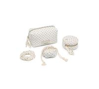 JFY Women's 4 In 1 Cosmetic Bag Gift Set Wash Bag in Beige JFY Beige