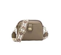 JFY Women's Bee Badge And Canvas Strap Cross Body Bag