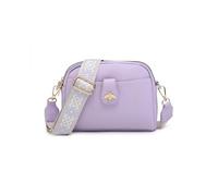 JFY Women's Bee Badge And Canvas Strap Cross Body Bag