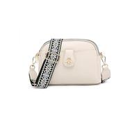 JFY Women's Bee Badge And Canvas Strap Cross Body Bag