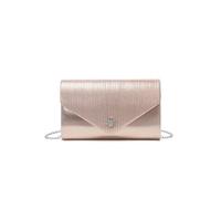 JFY Women's Bee Badge On The Front Satin Clutch Bag in Gold JFY Gold One Size
