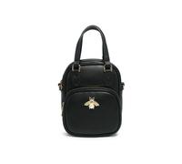 JFY Women's Bee Badge Top Zipped Sections Cross Body Bag in Black JFY Black One Size