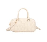 JFY Women's Bougette Quilted Grab Bag With Double Handle Grab Bag in Beige