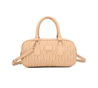 JFY Women's Bougette Quilted Grab Bag With Double Handle Grab Bag in Khaki JFY Khaki One Size