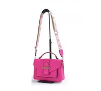 JFY Women's Buckle Canvas Strap Top Handle Cross Body Bag in Fuchsia JFY Fuchsia One Size