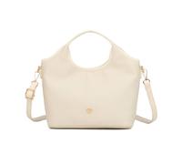 JFY Women's Cario Co. Bucket Shape Textured Zip Top Grab Bag in Beige JFY Beige One Size
