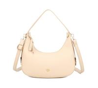 JFY Women's Cario Co. Crescent-Shaped Top Zip Closure Shoulder Bag in Beige JFY Beige One Size