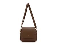 JFY Women's Carri Co. Flap Zip Top Pouch Front Cross Body Bag in Chocolate JFY Chocolate One Size