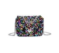 JFY Women's Carri Co. Sequin Flap Twist Lock Clasp Cross Body Bag JFY Multicolor One Size