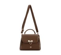 JFY Women's Carri Co. Trapezoid Shape Top Handle Grab/ Cross Body Bag in Chocolate JFY Chocolate One Size