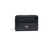 JFY Women's Crocodile Skin Pattern 2 In 1 Set Of Card Holder & Matching Purse in Black JFY Black One Size
