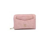 JFY Women's Crocodile Skin Pattern 2 In 1 Set Of Card Holder & Matching Purse in Pink JFY Pink One Size