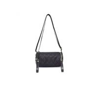 JFY Women's Cylinder Shape 4 Zipped Compartments Cross Body Bag in Black