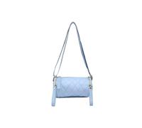 JFY Women's Cylinder Shape 4 Zipped Compartments Cross Body Bag in Blue JFY Blue One Size