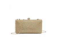 JFY Women's Diamante Clasp Double Side Diamante Bag in Gold