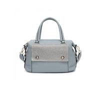 JFY Women's Diamante Flap Cover Front Pocket Tote Bag in Blue JFY Blue One Size