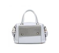 JFY Women's Diamante Flap Cover Front Pocket Tote Bag in White JFY White One Size