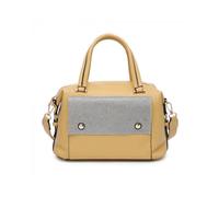 JFY Women's Diamante Flap Cover Front Pocket Tote Bag in Yellow JFY Yellow One Size