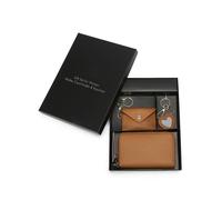 JFY Women's Faux Leather 3 In 1 Purse Gift Set in Camel