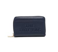 JFY Women's Faux Leather Snap-Fastening Purse With 8 Card Slots in Blue