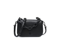 JFY Women's Flap Chunky Chain Top Handle Cross Body Bag in Black