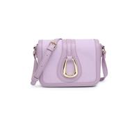 JFY Women's Flap Magnetic Button Clasp Cross Body Bag in Purple JFY Purple One Size